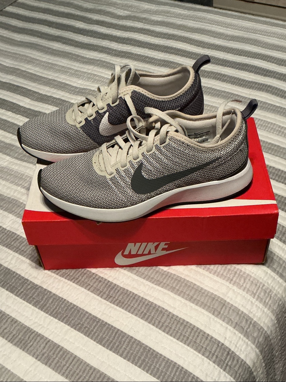 Nike Women’s Gray and Black Lightweight Mesh Trainers
